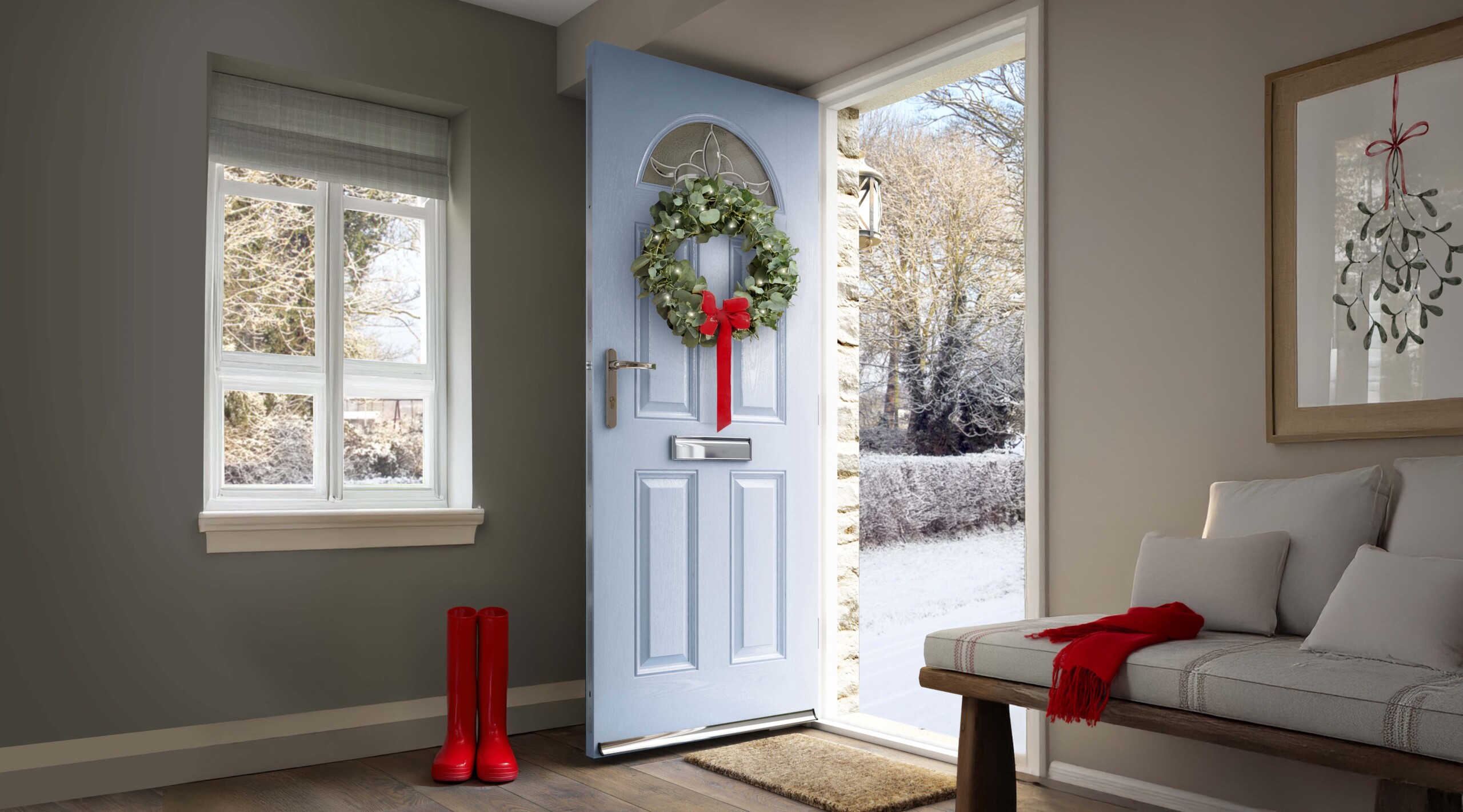 How to Hang your Christmas Wreath